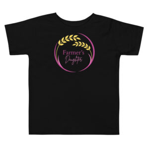 Toddler Farmer's Daughter tshirt with Pink outline