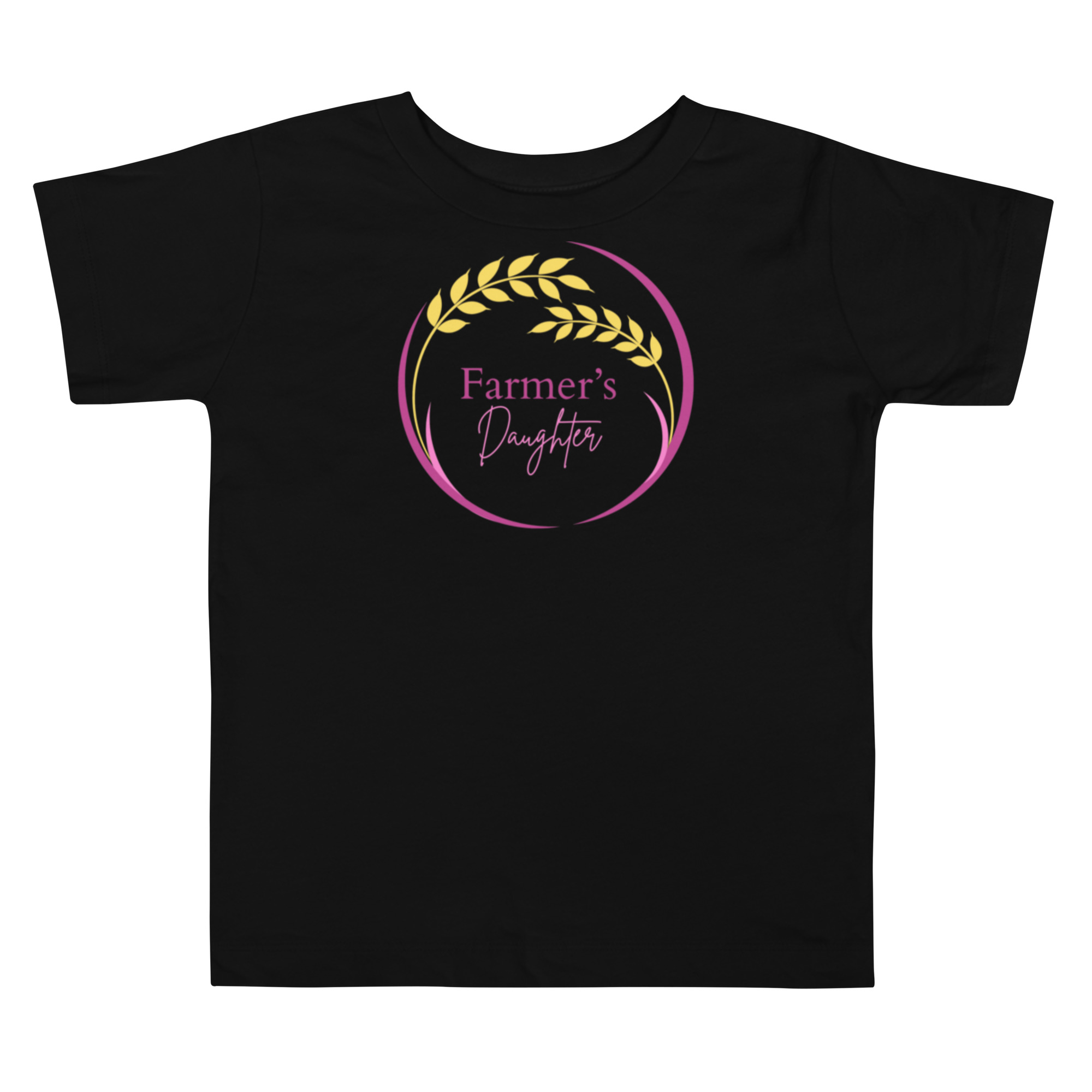 Toddler Farmer's Daughter tshirt with Pink outline