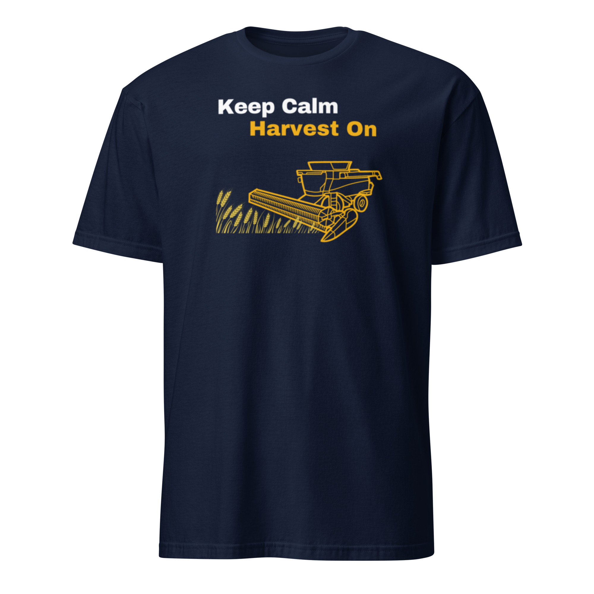 Keep Calm Harvest Combine Yellow T-Shirt - Image 3