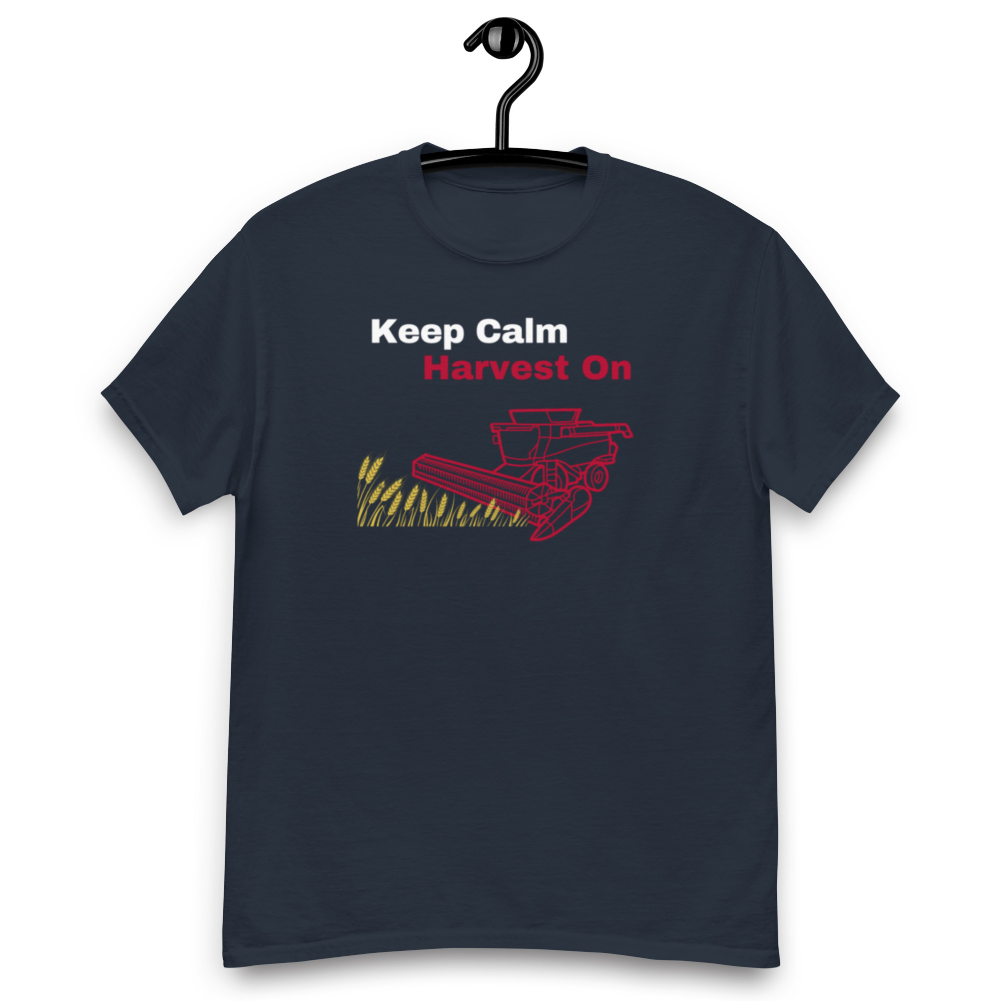 Keep Calm Harvest Combine Red T-Shirt - Image 2